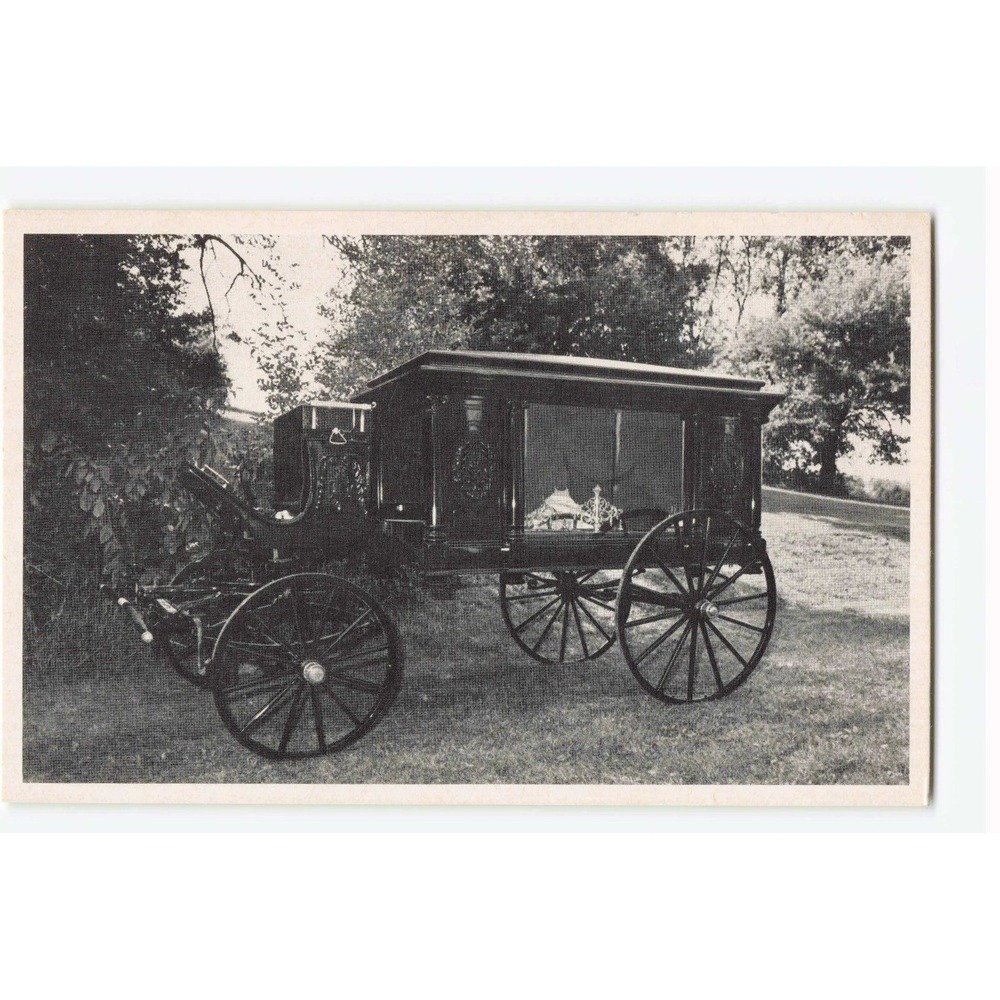 Reed Funeral Home Canton Ohio 1894 Sayers & Scovill Horse Drawn Hearse Postcard